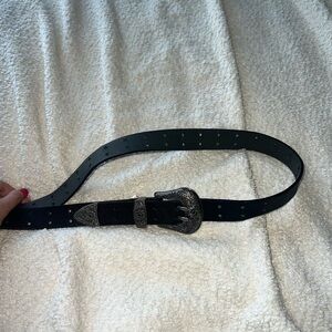 Target Black and Silver Knotted Belt